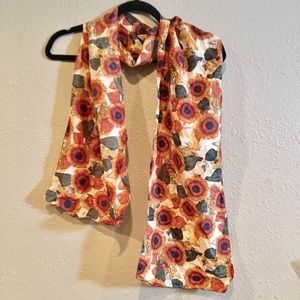 100% Silk Sunflower Scarf